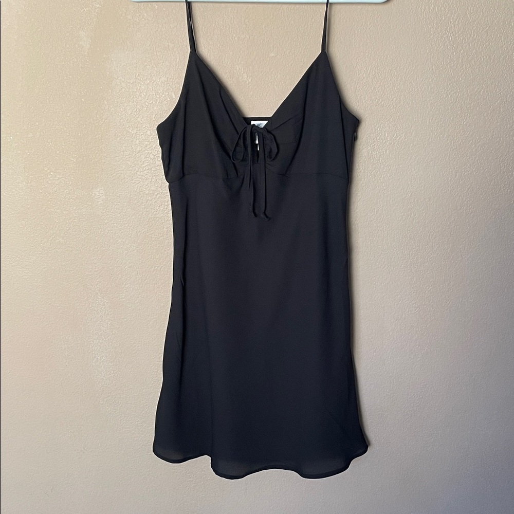 Blue Rain Elegant Black Spaghetti Strap Dress
